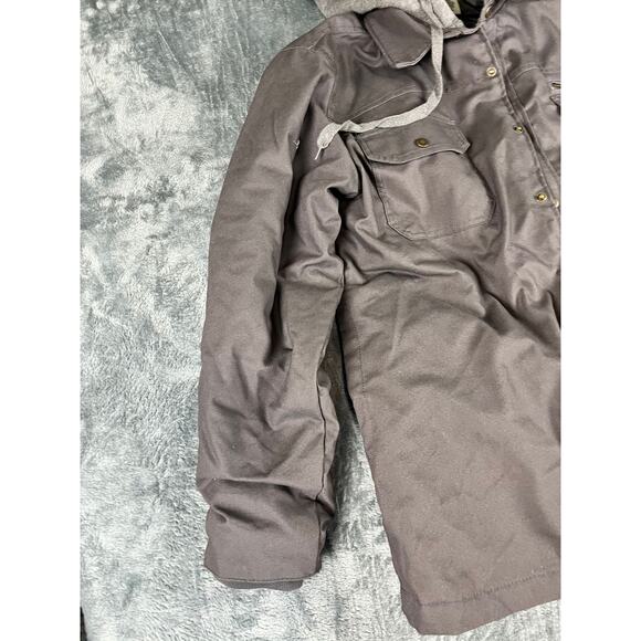 Dickies Sherpa Lined Hooded Work Jacket Gray Size Large L 42-44 Excellent - Picture 7 of 12